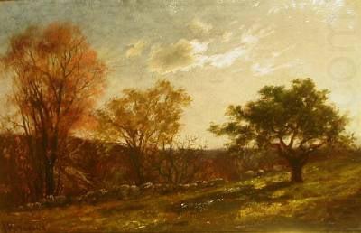 Landscape Study, Melrose, Massachusetts, oil painting by Charles Furneaux, Charles Furneaux